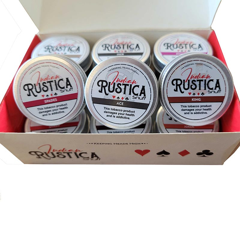 Load image into Gallery viewer, Janta Indian Rustica Playing Cards Assorted 12 tins 35g
