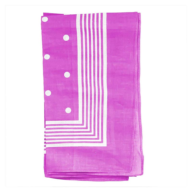 Handkerchief - Pink Big Polka Dot