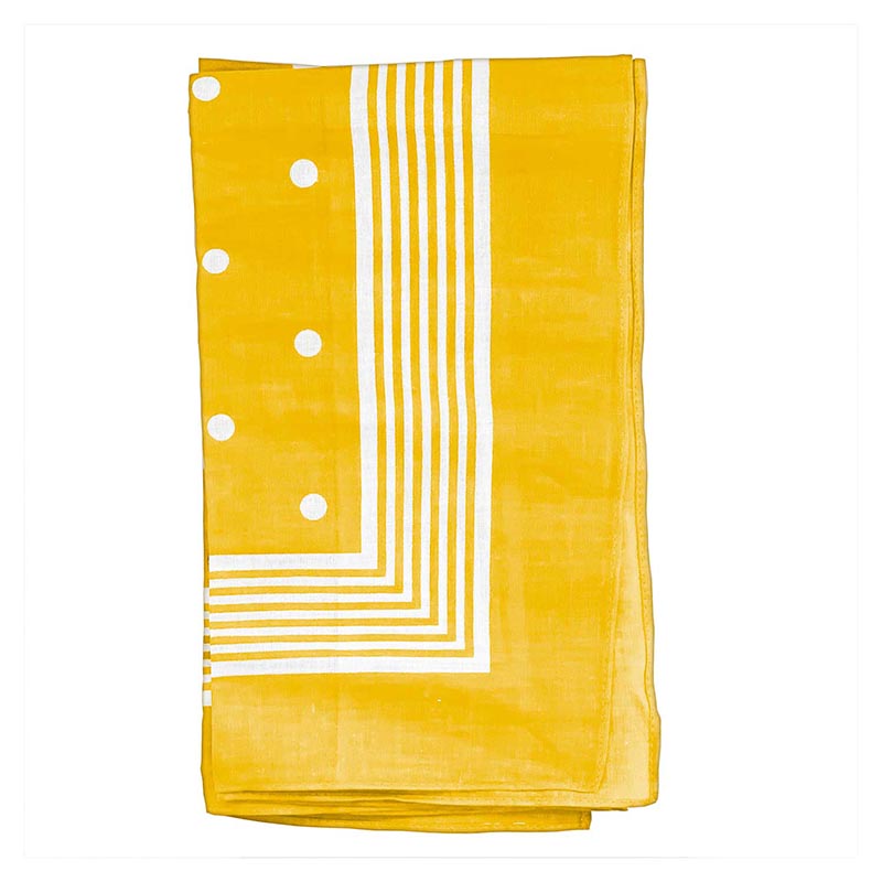 Handkerchief - Yellow Big Polka Dot