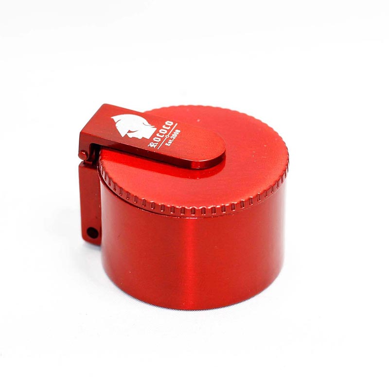 Rococo Flip Style Snuff Box: Red
