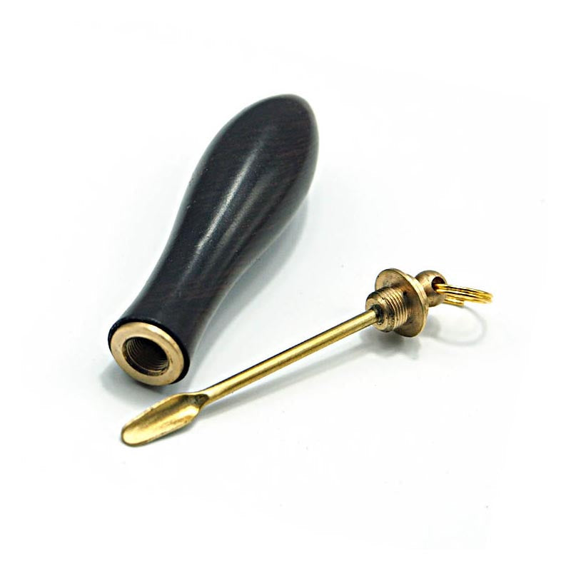 Load image into Gallery viewer, Tear Drop Style snuff bottle with brass spoon
