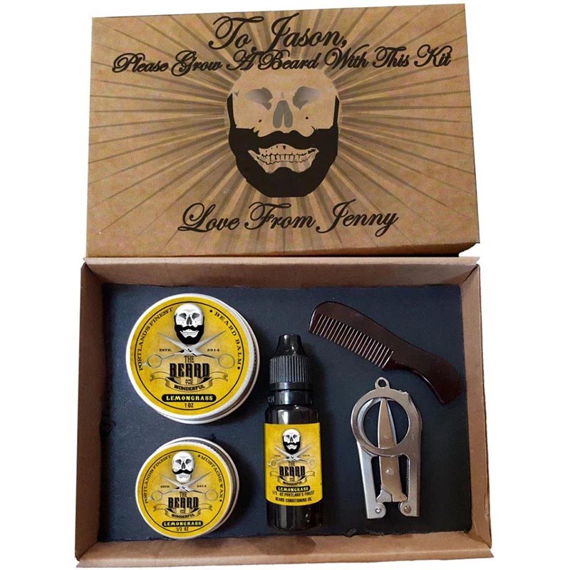 Beard and Mustache Styling Kit: Lemongrass