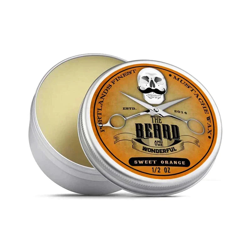 Strong Hold Moustache Wax: Sweet Orange